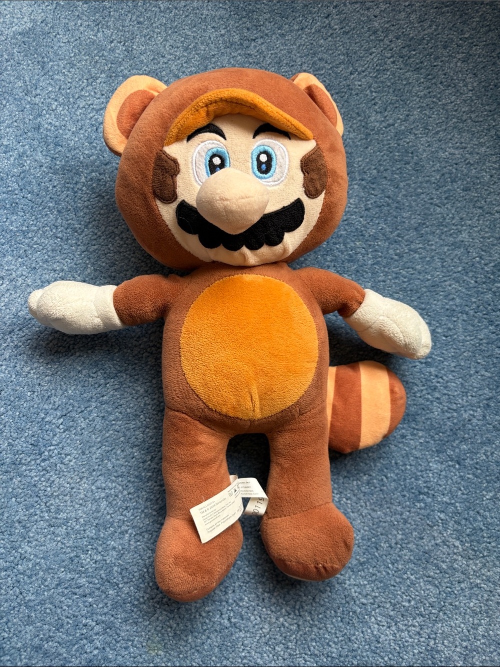 Nintendo Mario Tanooki Plush - Brown & Orange